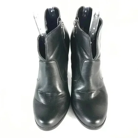 Material Girl Y2K Cyber Core Black Boots • Silver Block Heel • EU 39.5 - Picture 4 of 10